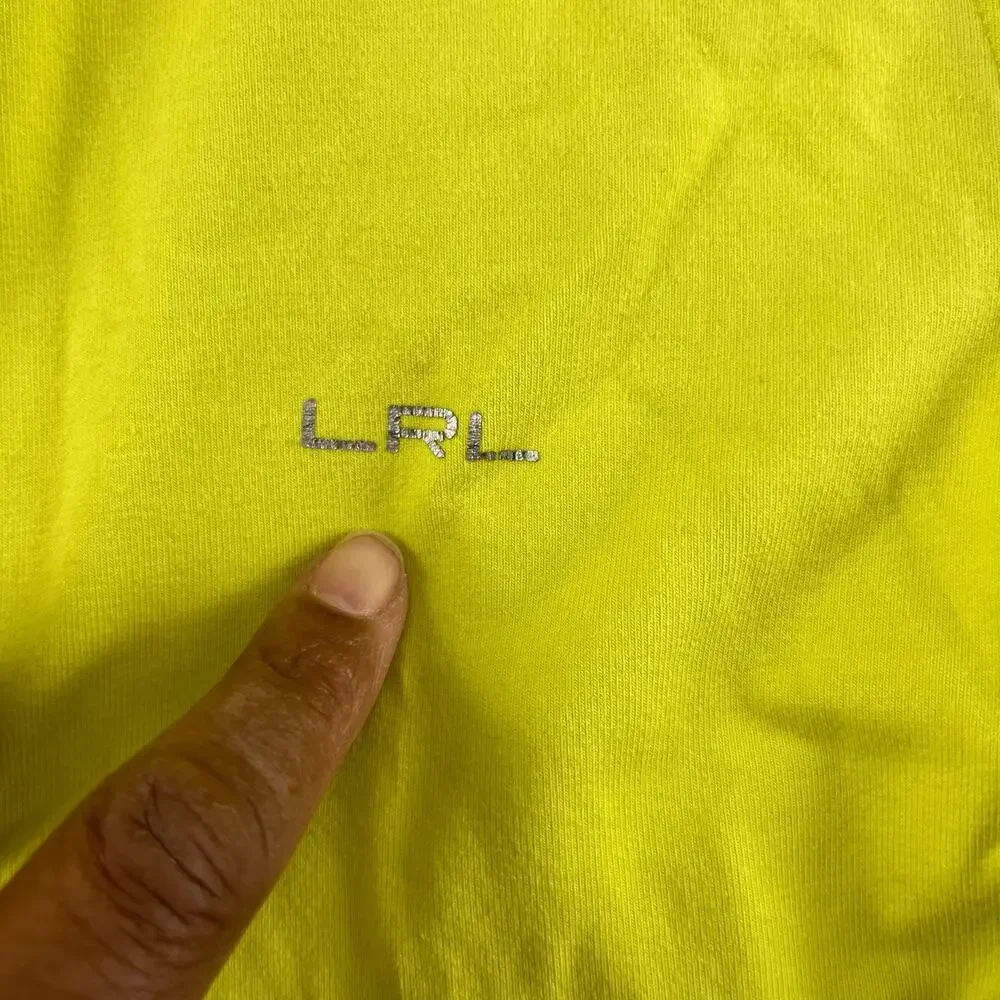 Lauren Ralph Lauren Women Medium Fitted Jacket Performance Zip Up Vintage Yellow